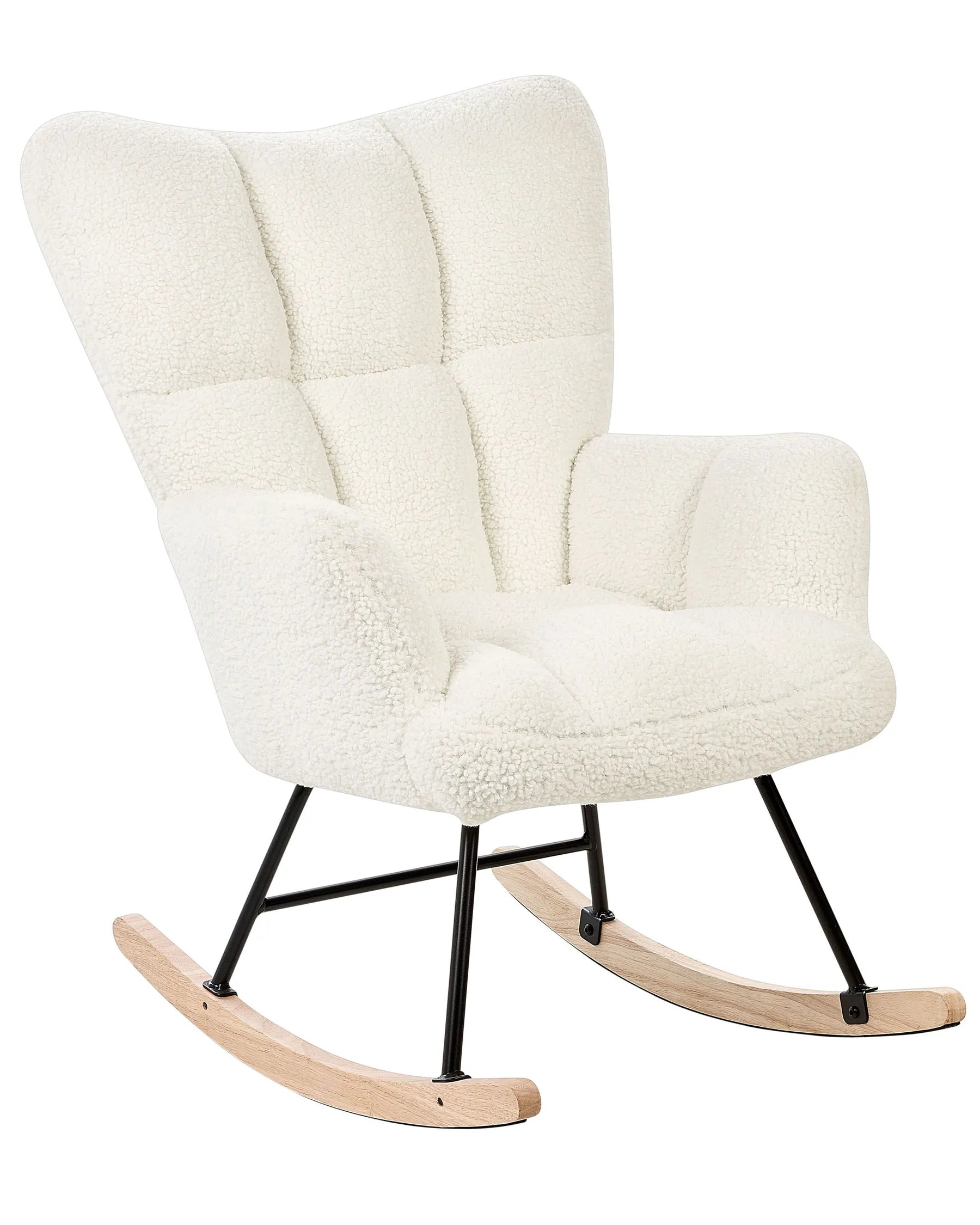 Rocking Chair OULU Boucle White