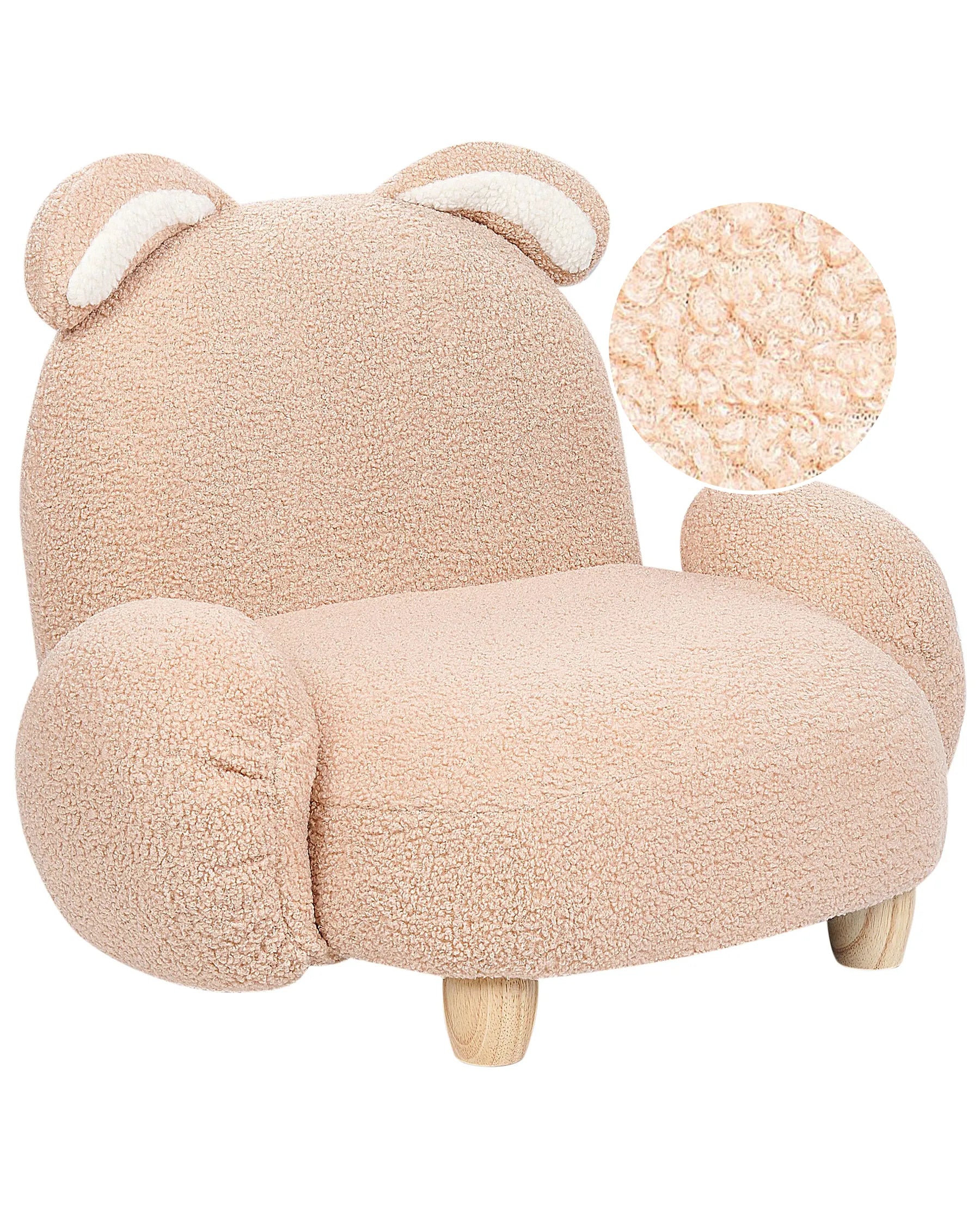 Kids Armchair Rabbit KANNA Boucle Beige