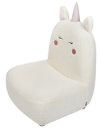 Kids Armchair Unicorn LULEA Boucle Off-White