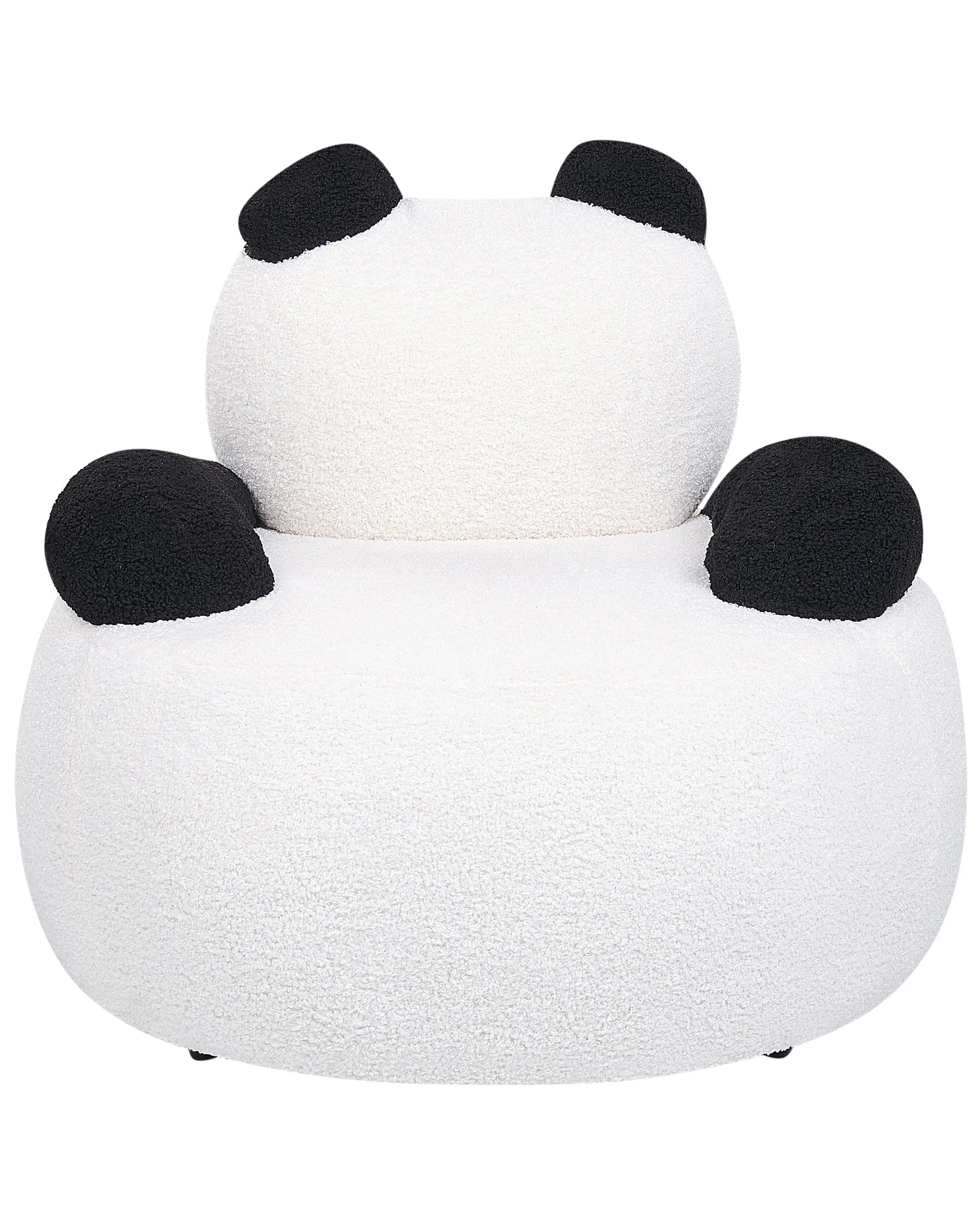 Kids Armchair Panda VIBY Boucle White