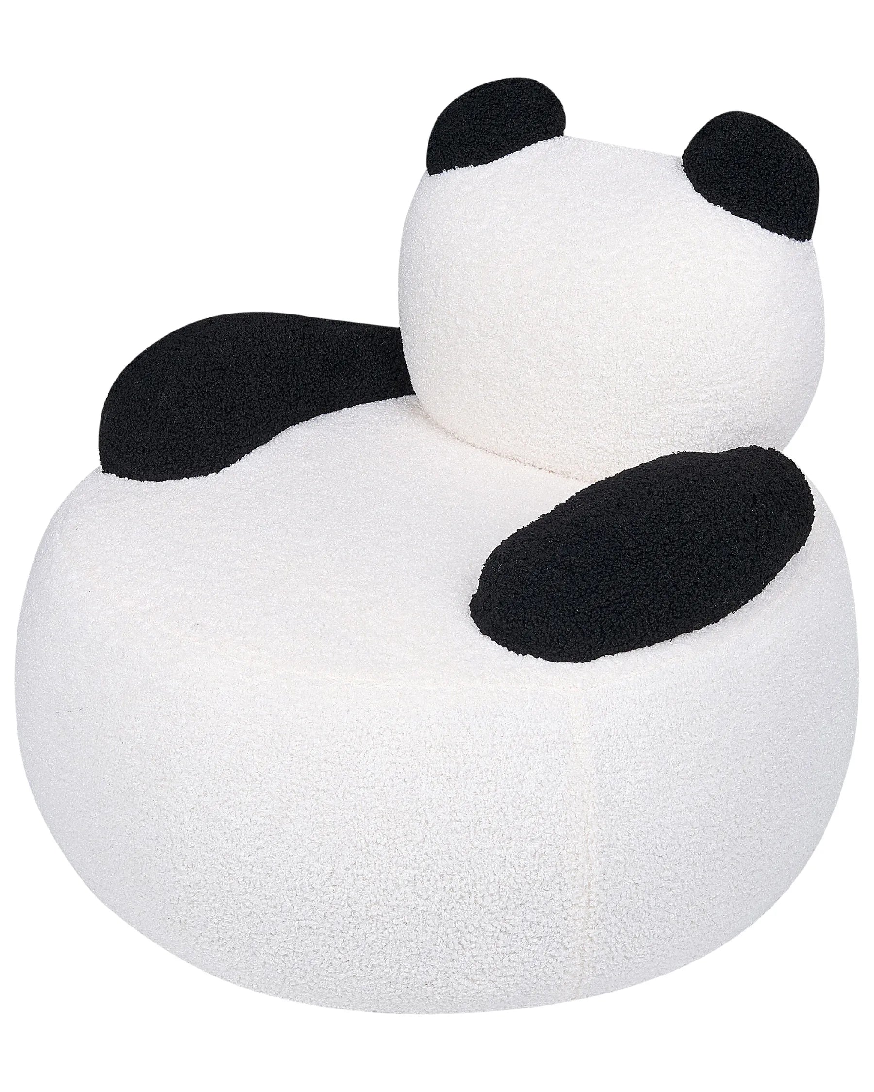 Kids Armchair Panda VIBY Boucle White