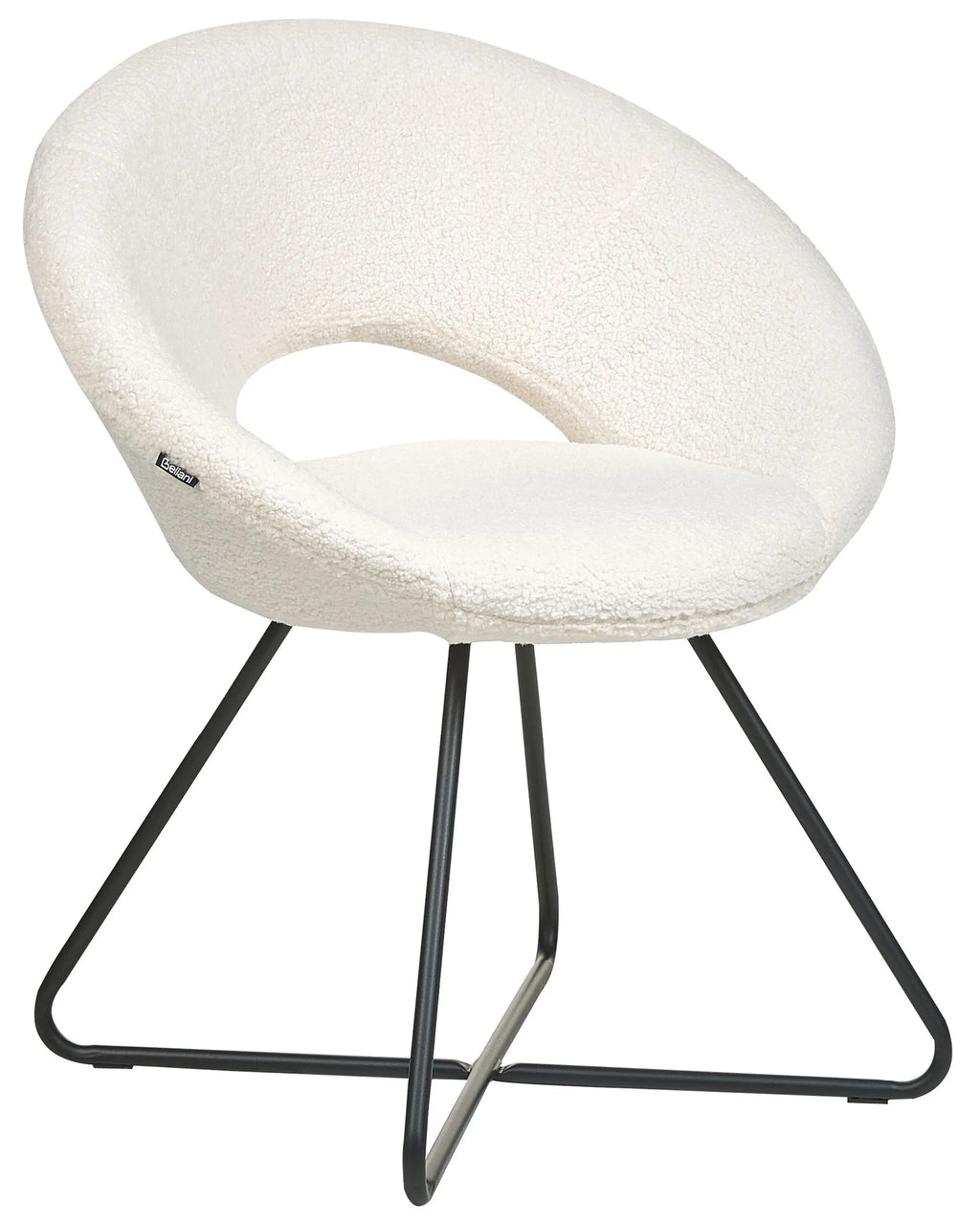 Dining Chair Boucle White