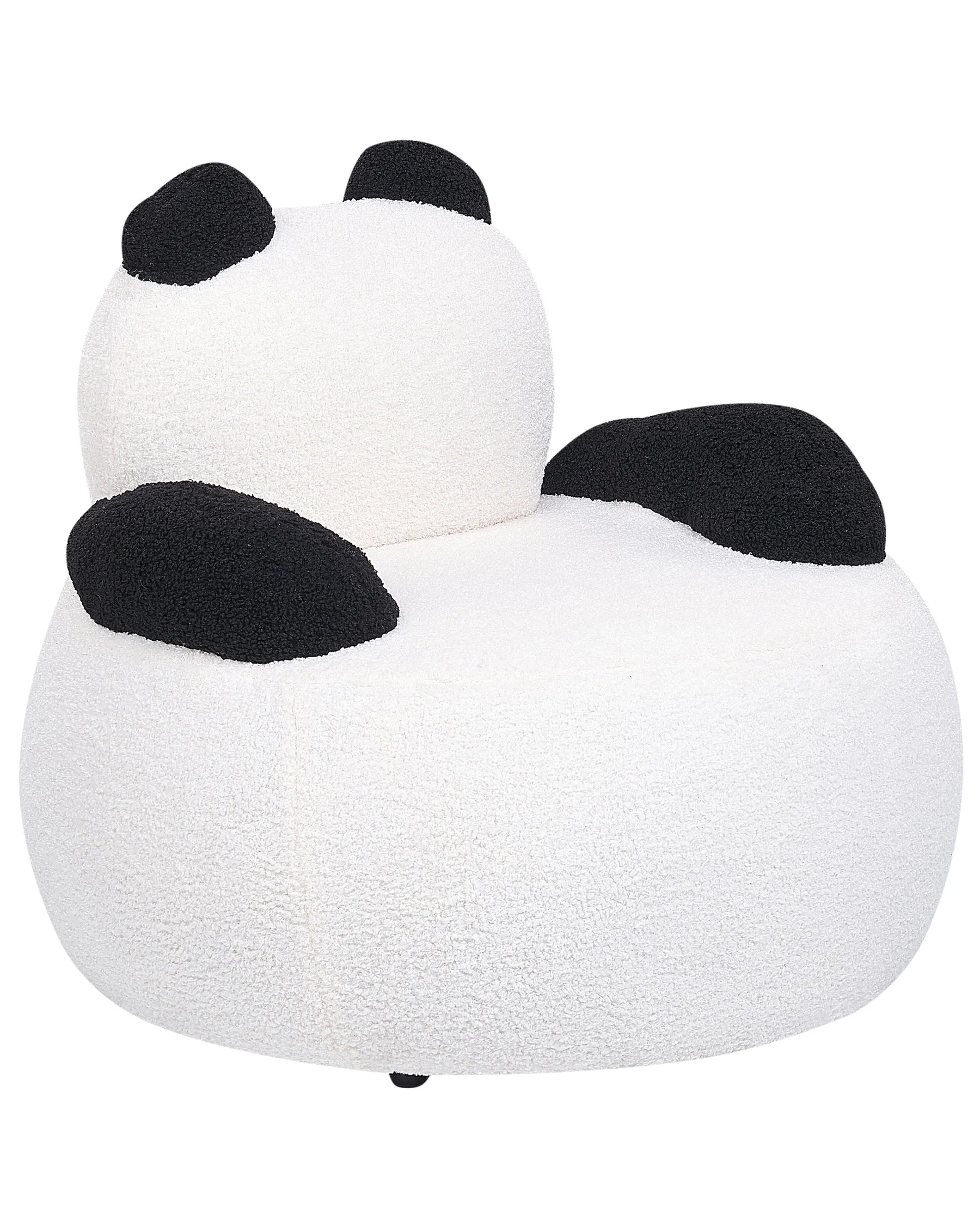 Kids Armchair Panda VIBY Boucle White