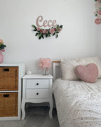 2 Drawer Bedside Table LANE White