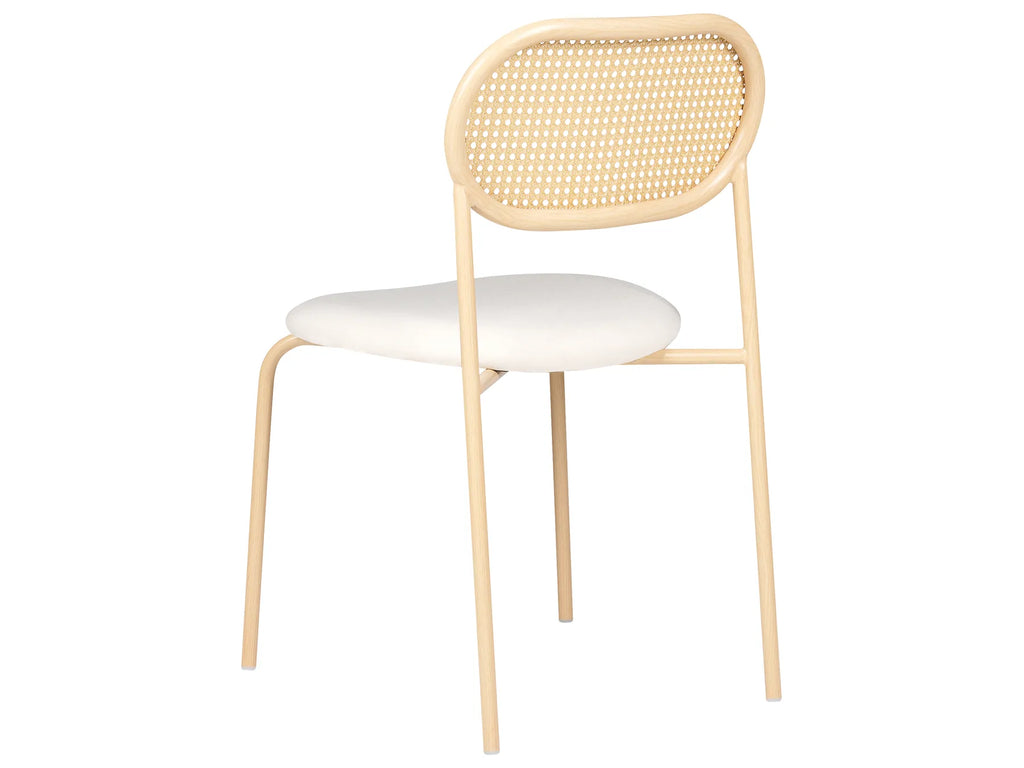 Set of 2 Dining Chairs ADAVER Metal Light Brown