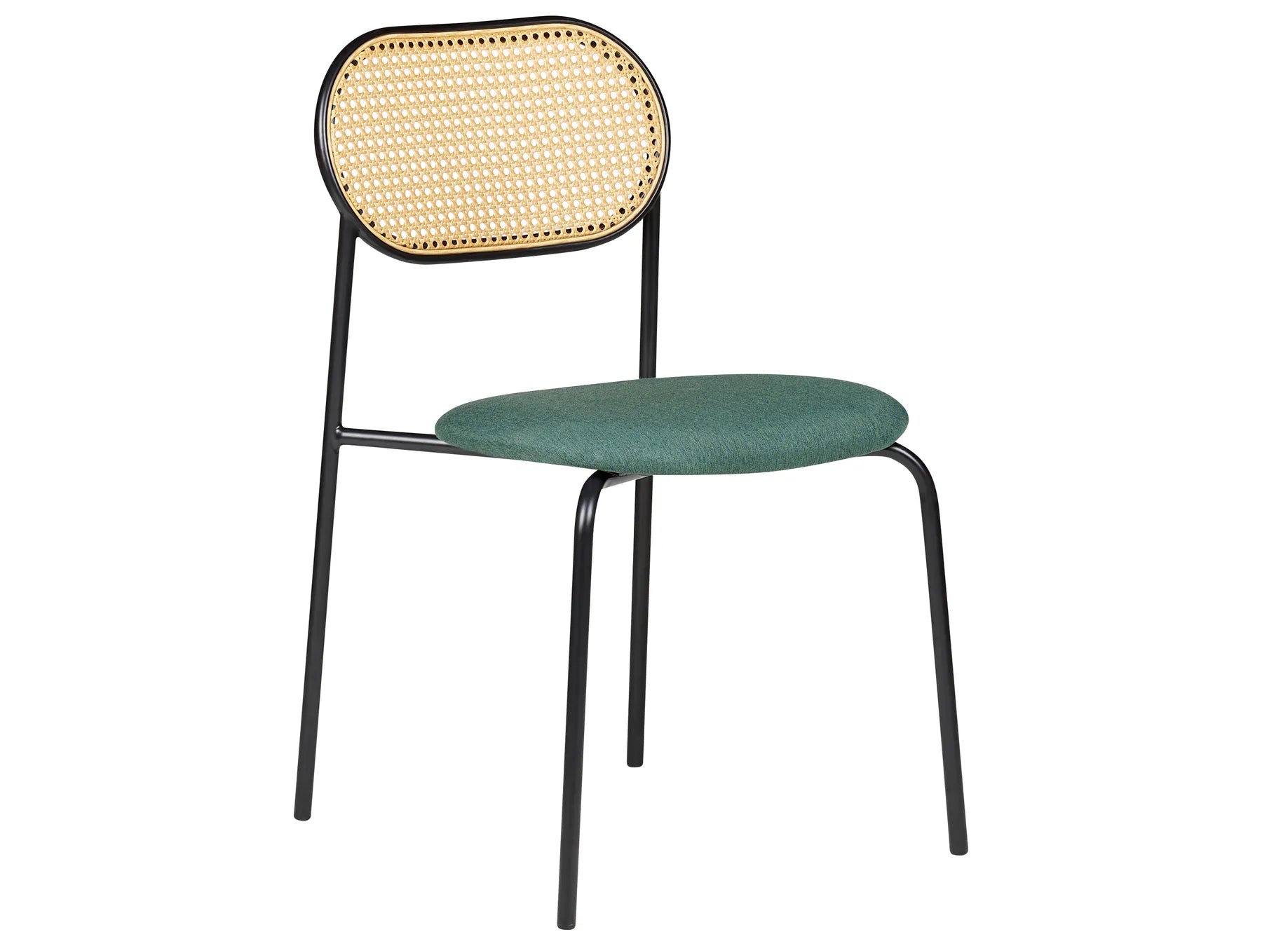 Set of 2 Dining Chairs ADAVER Metal Black