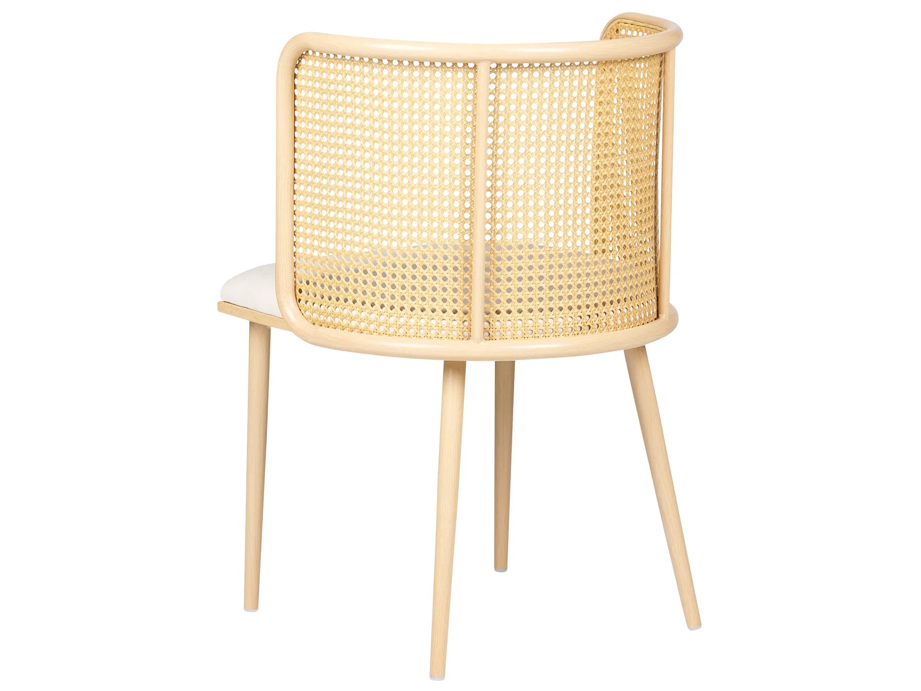 Set of 2 Dining Chairs Metal Light Brown