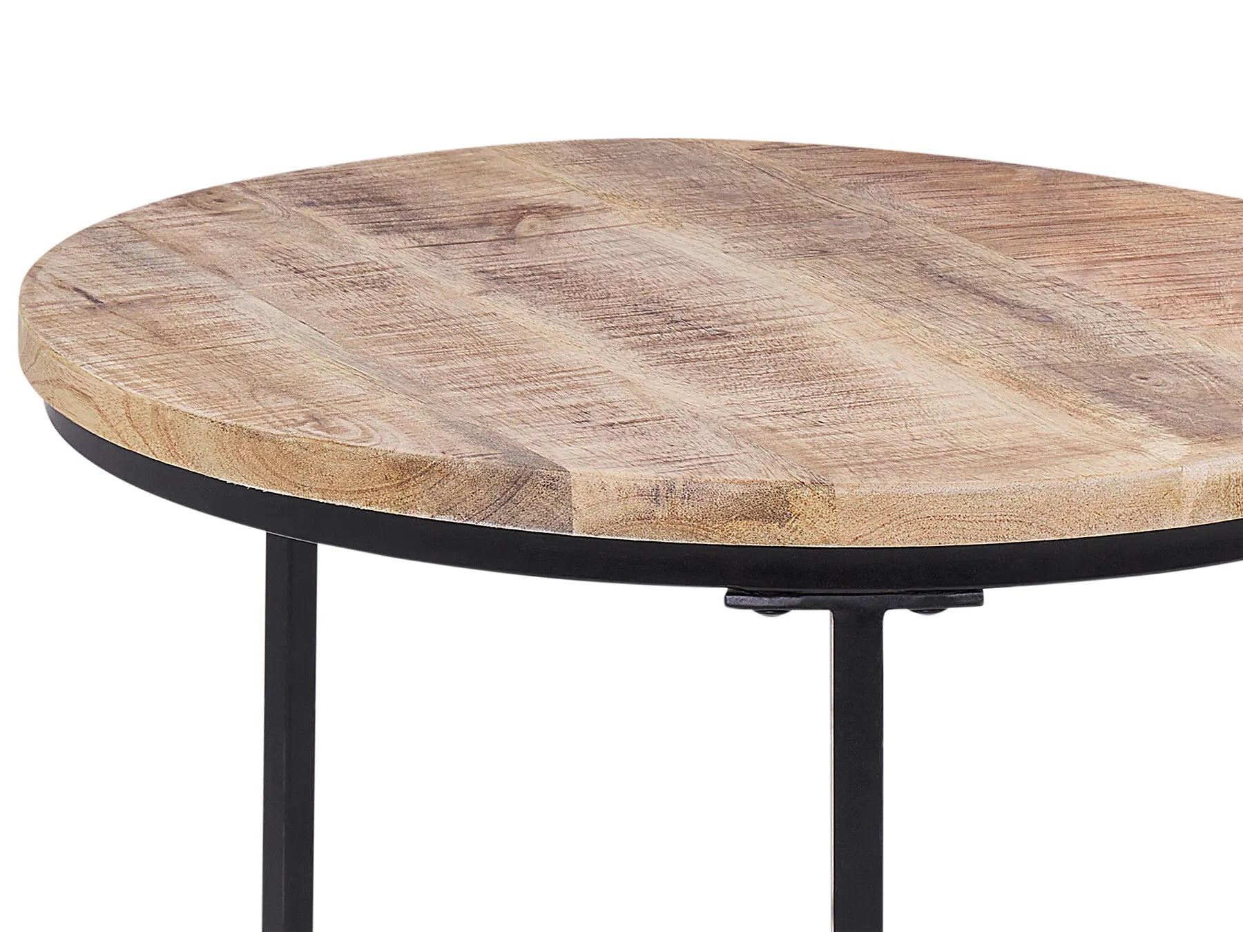 Set of 2 Coffee Tables CLATON Brown