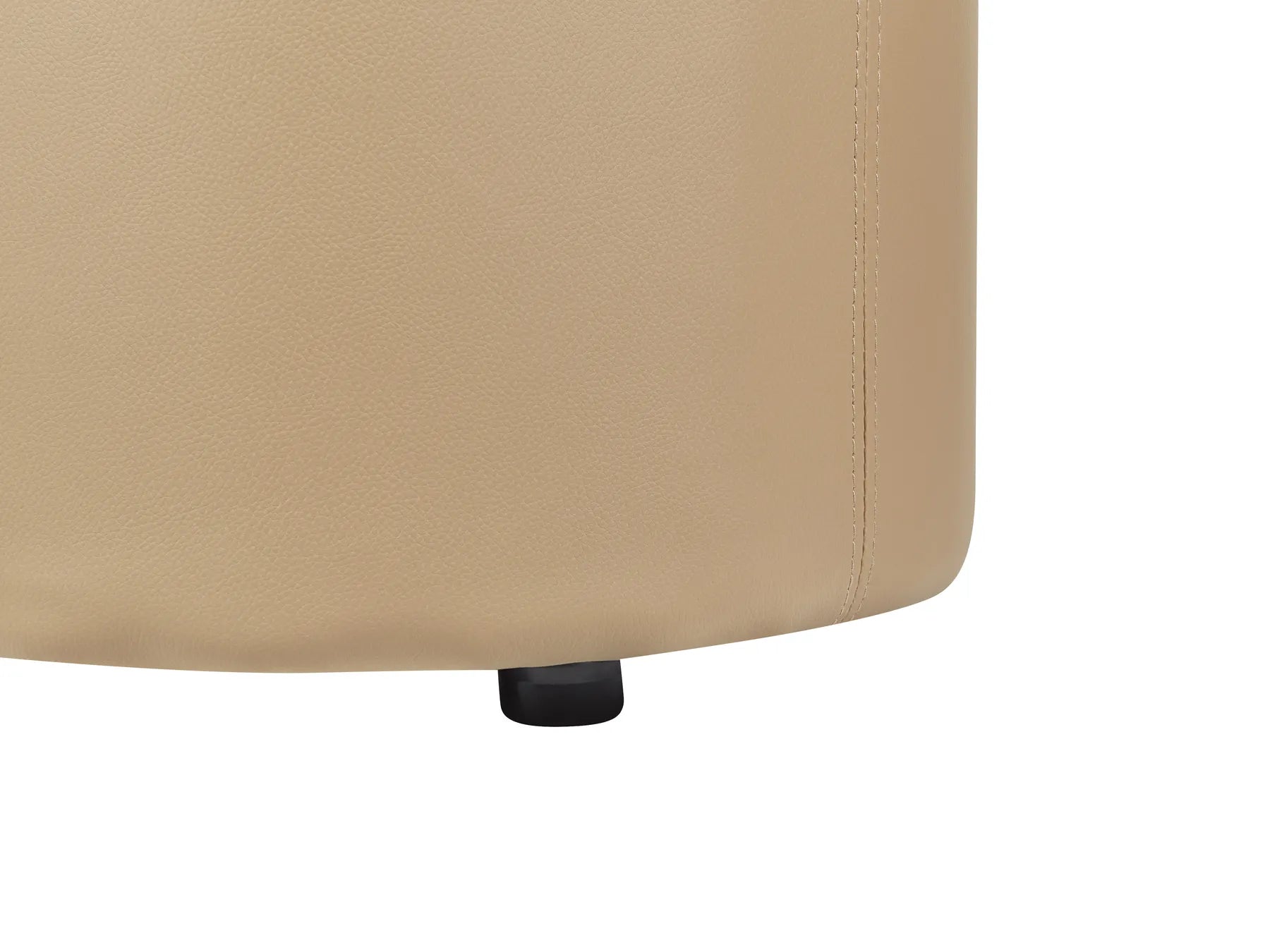 Storage Pouffe MARYLAND Faux Leather Beige