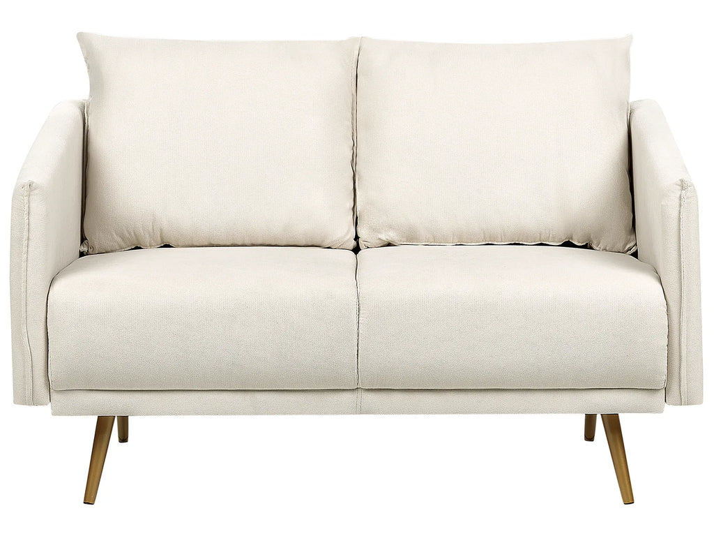 Sofa 2 Seater MAURA Fabric Light Beige