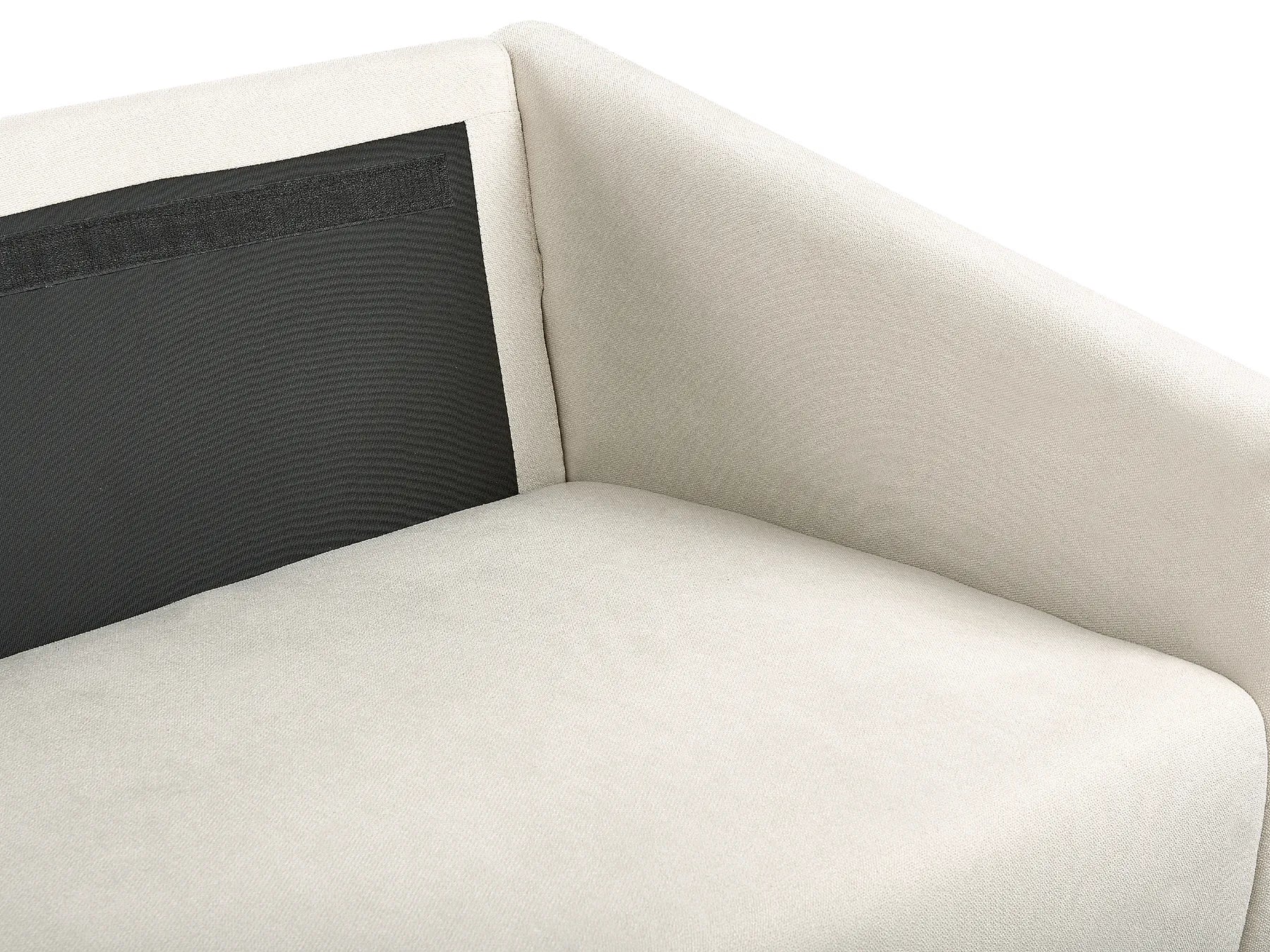 Sofa 2 Seater MAURA Fabric Light Beige