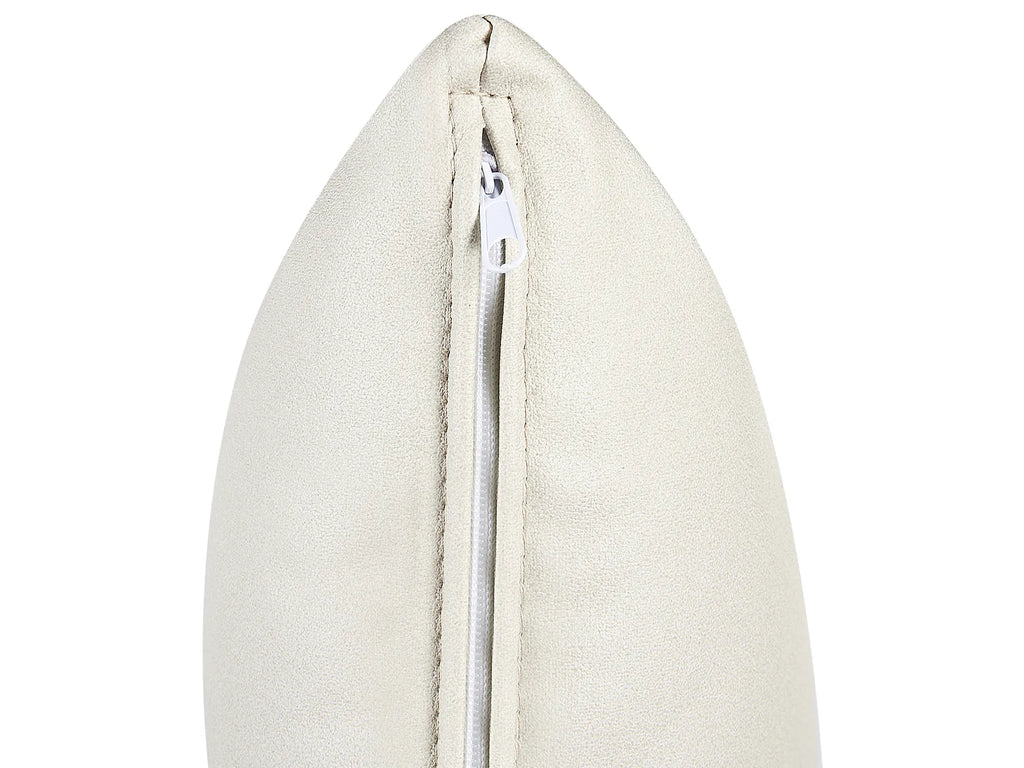 Left-Hand Chaise Lounge LANNILS Faux Leather Off-White