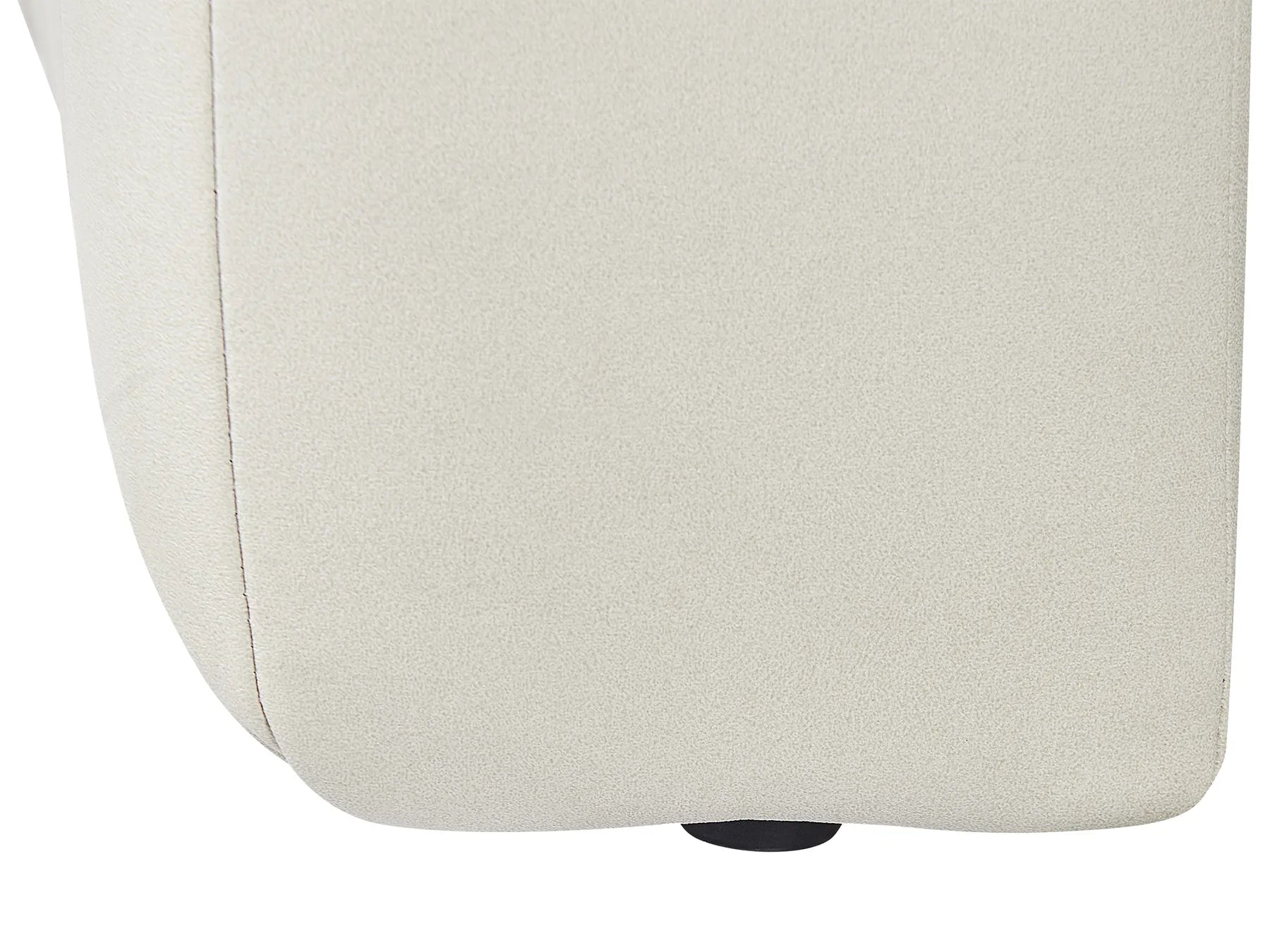 Left-Hand Chaise Lounge LANNILS Faux Leather Off-White