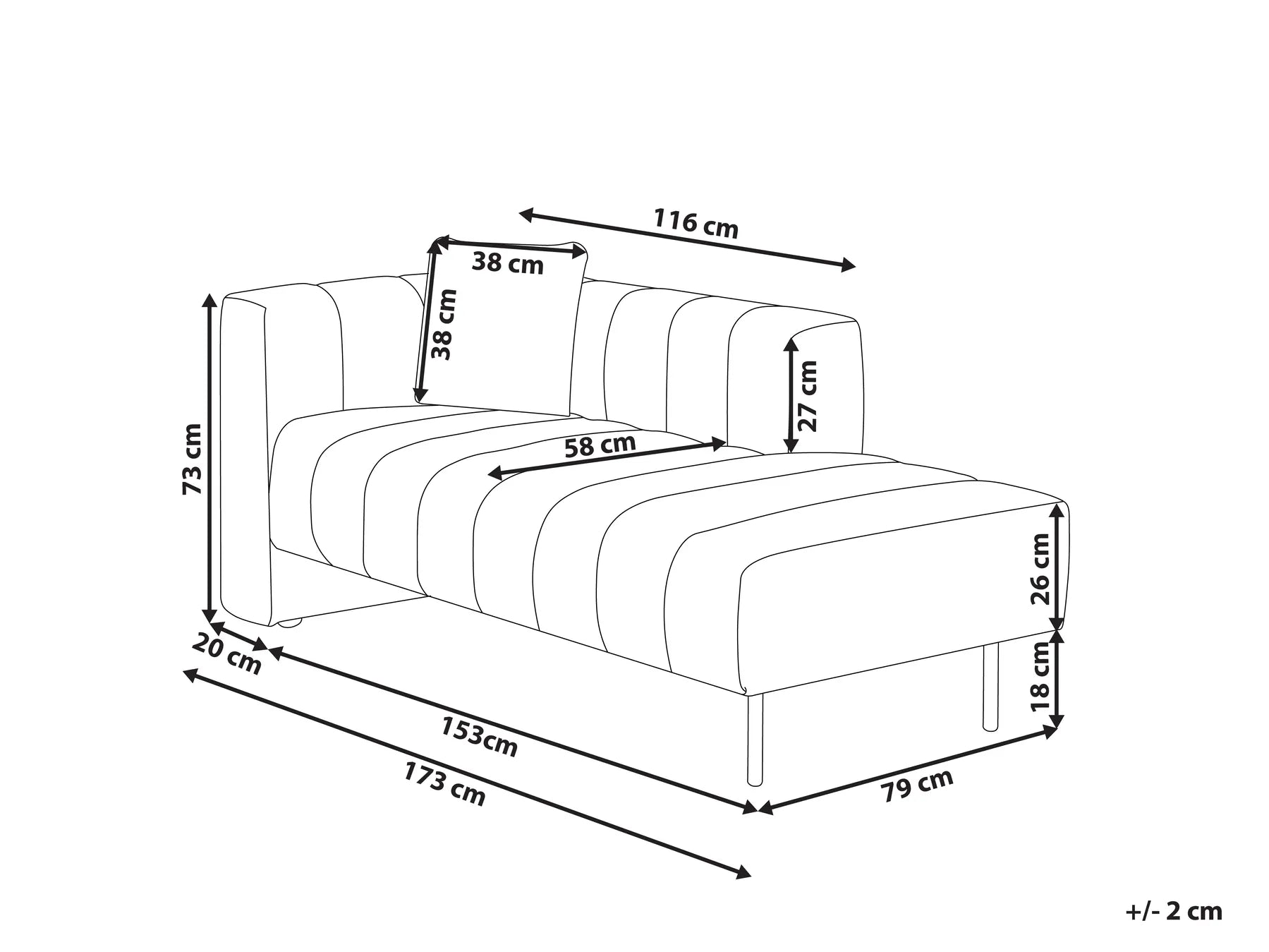 Left-Hand Chaise Lounge LANNILS Faux Leather Off-White