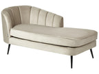 Left-Hand Chaise Lounge ALLIER Velvet Beige