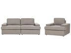 Living Room Set 4 Seater ALLA Fabric Taupe