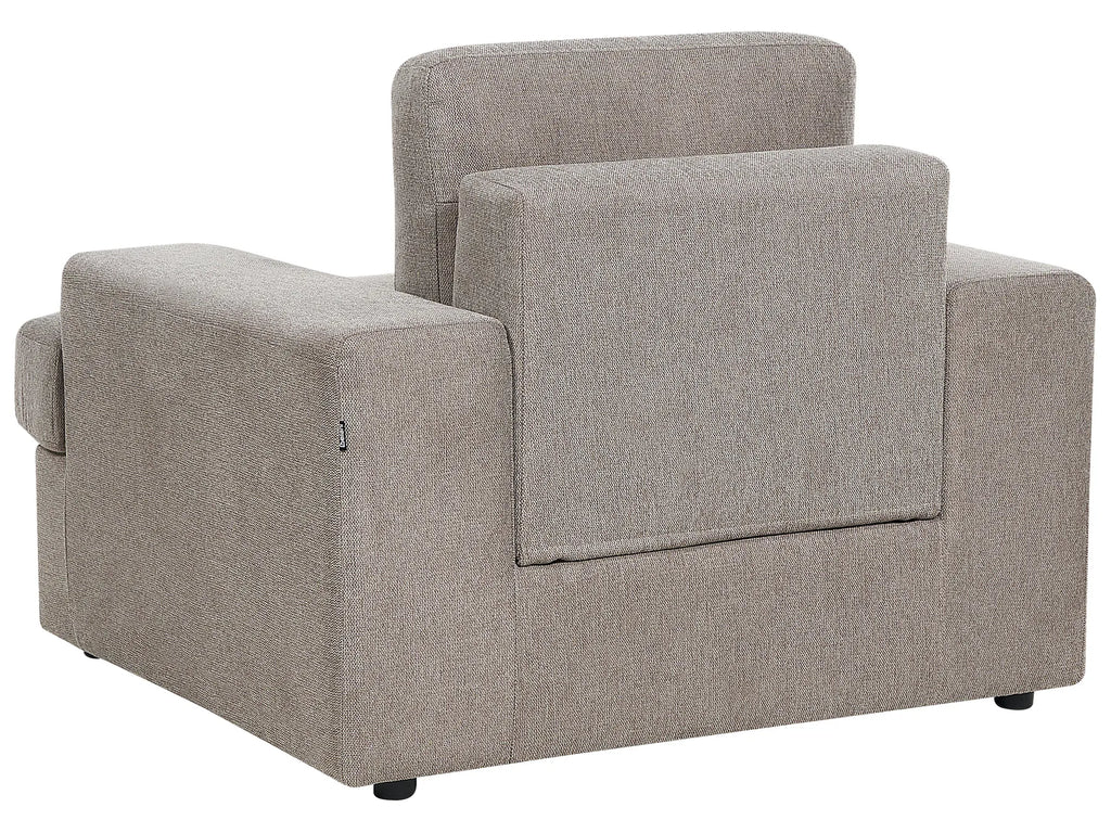 Living Room Set 4 Seater ALLA Fabric Taupe