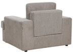 Living Room Set 4 Seater ALLA Fabric Taupe