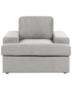 Set of 2 Armchairs ALLA Fabric Light Grey