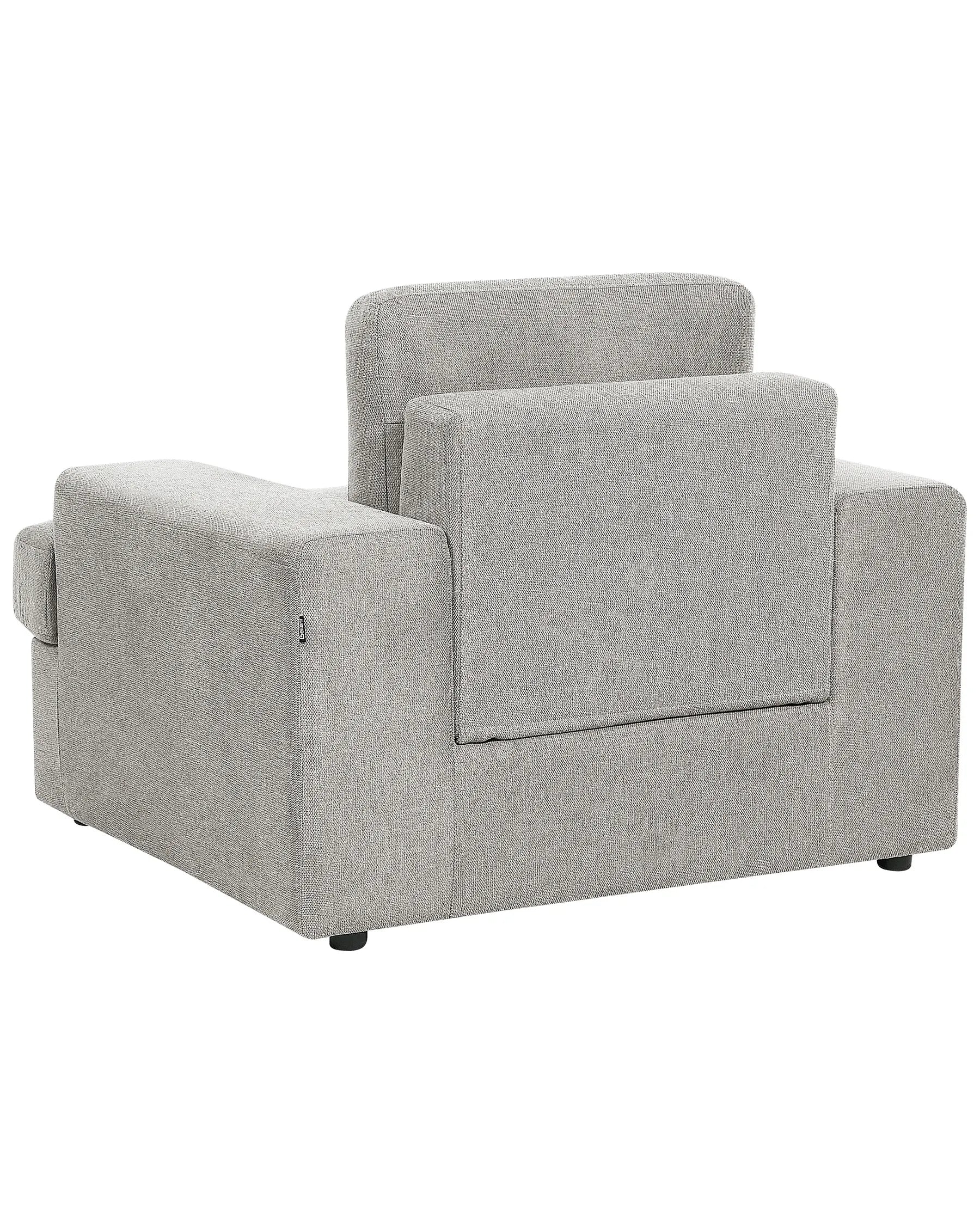 Set of 2 Armchairs ALLA Fabric Light Grey