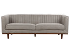 Sofa 3 Seater SKAULE Fabric Light Brown