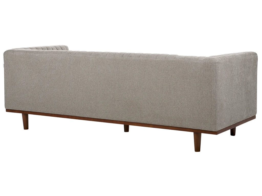 Sofa 3 Seater SKAULE Fabric Light Brown