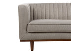 Sofa 3 Seater SKAULE Fabric Light Brown