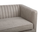 Sofa 3 Seater SKAULE Fabric Light Brown