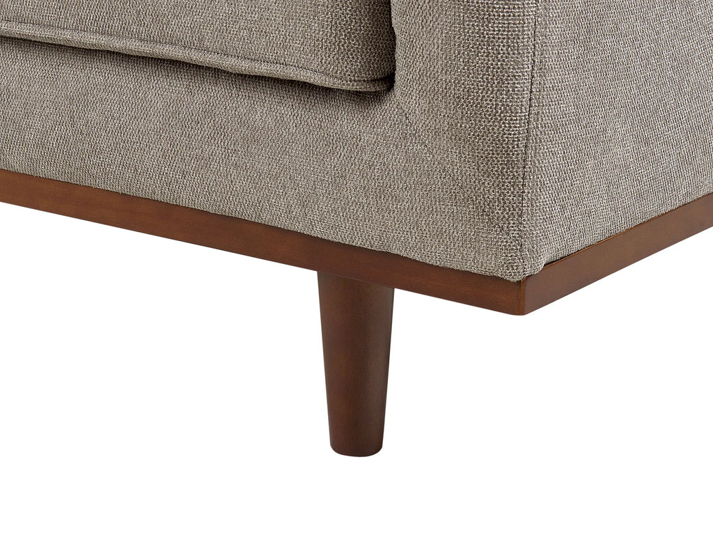 Sofa 3 Seater SKAULE Fabric Light Brown