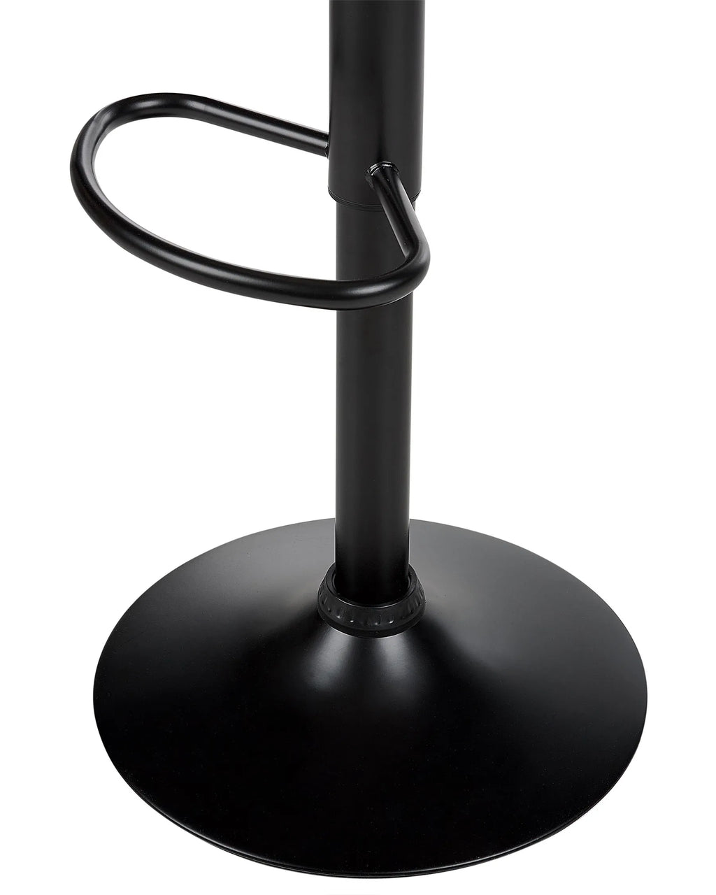 Set of 2 Bar Chairs CONWAY Faux Leather Swivel Golden Brown