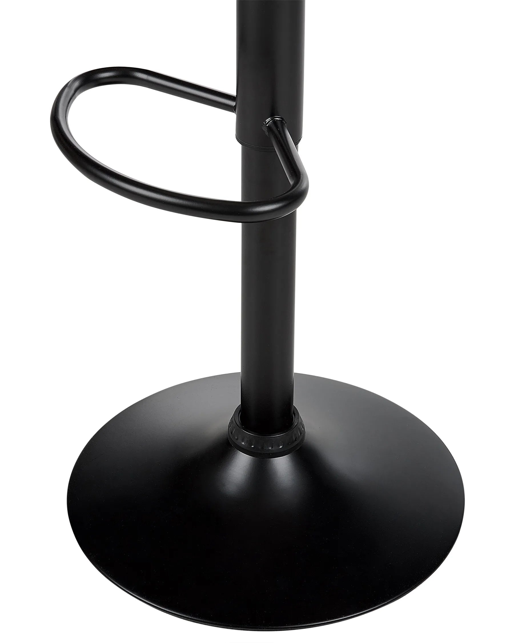 Set of 2 Bar Chairs PEORIA Faux Leather Swivel Light Beige