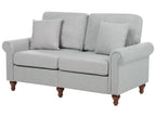 Sofa 2 Seater GINNERUP Fabric Light Grey