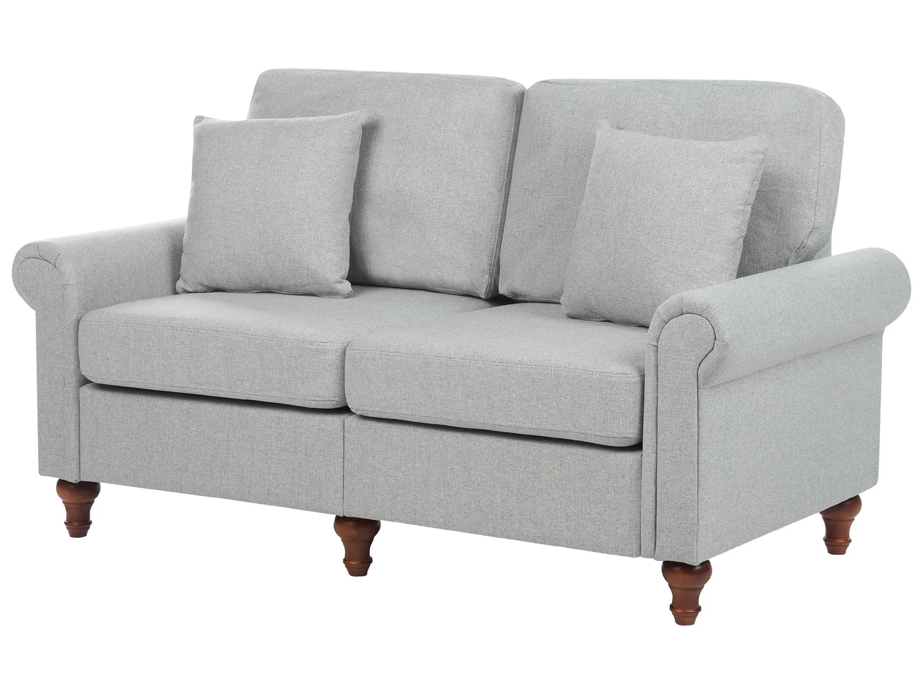 Sofa 2 Seater GINNERUP Fabric Light Grey
