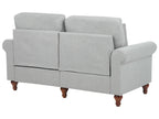 Sofa 2 Seater GINNERUP Fabric Light Grey