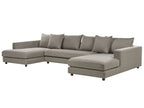 Corner Sofa 5 Seater LILVIKEN Fabric Taupe