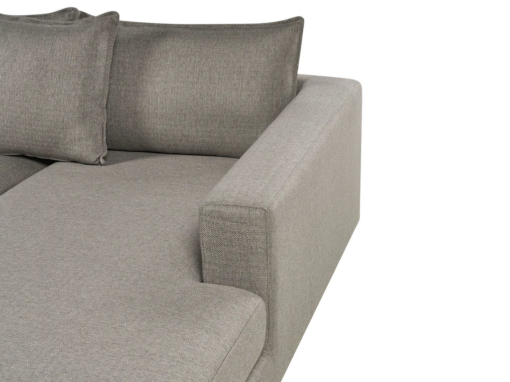 Corner Sofa 5 Seater LILVIKEN Fabric Taupe