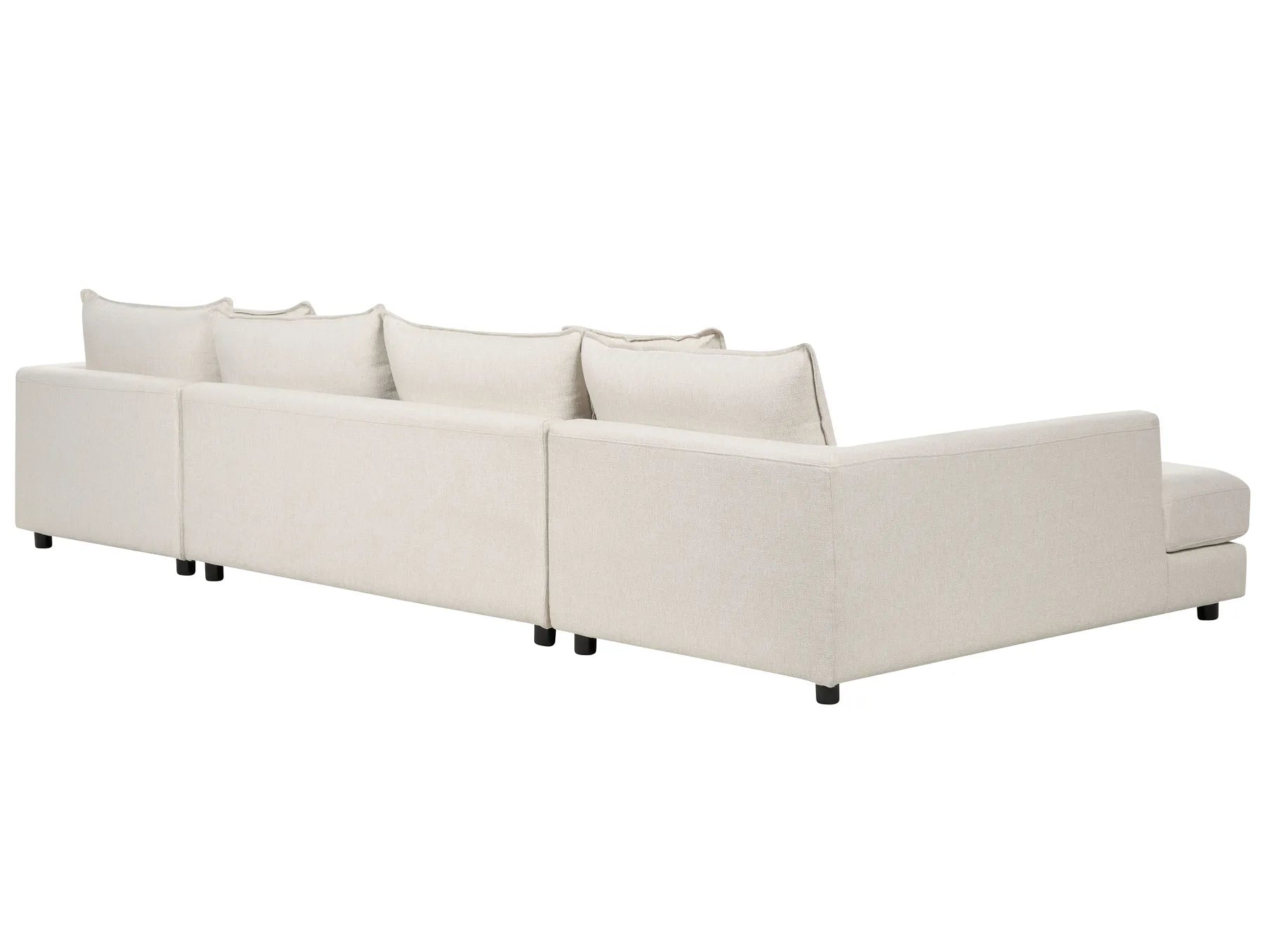 Corner Sofa 5 Seater LILVIKEN Fabric Light Beige