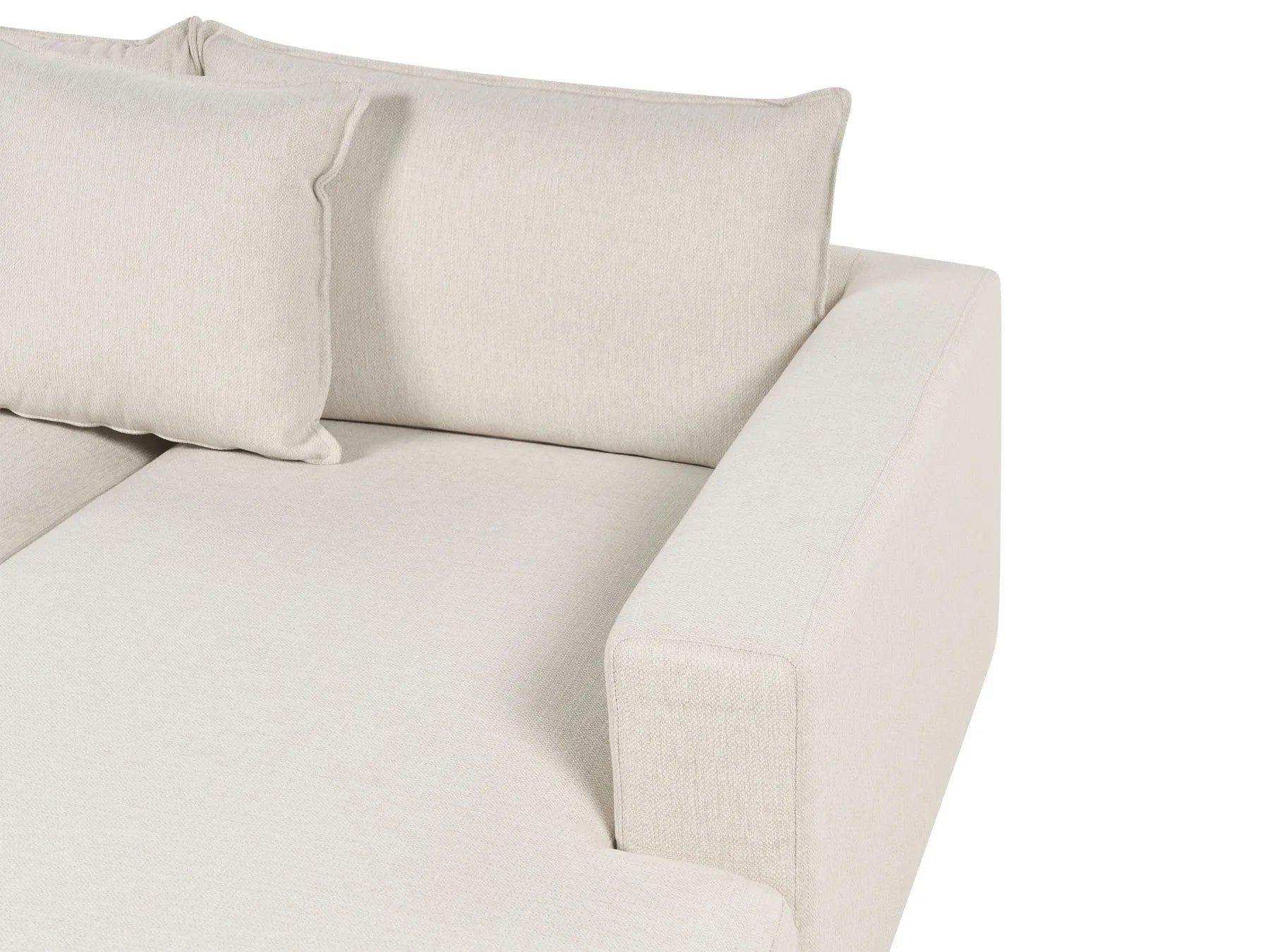 Corner Sofa 5 Seater LILVIKEN Fabric Light Beige