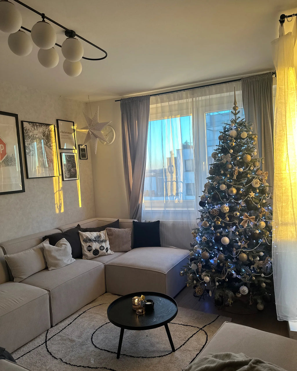 Modular Sofa 4 Seater LEMVIG Corduroy Light Beige