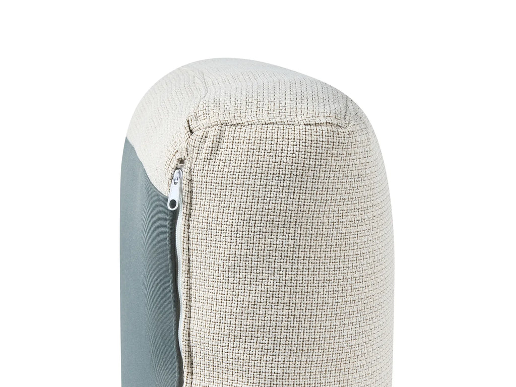 Corner Sofa Bed 3 Seater SIRO Fabric Light Beige with Storage Right Hand