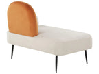 Right-Hand Chaise Lounge ARCEY Velvet Orange