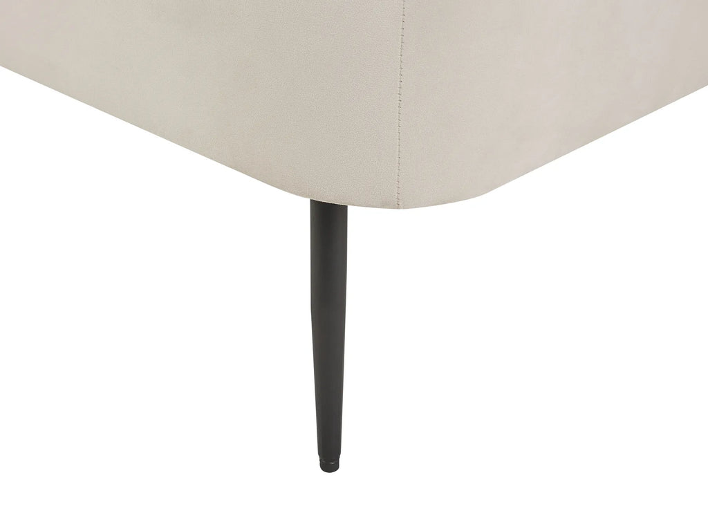 Right-Hand Chaise Lounge ARCEY Velvet Orange