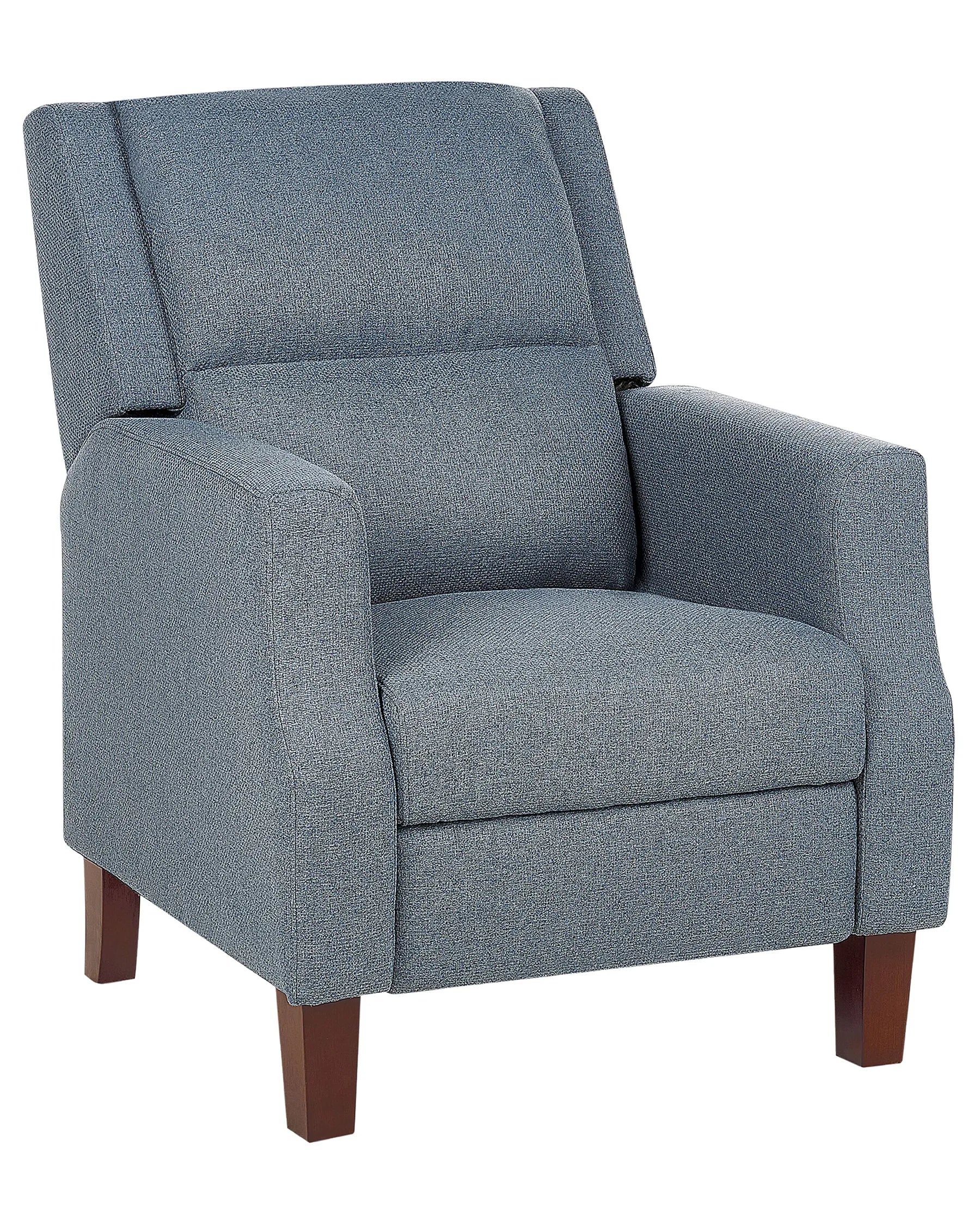 Recliner Chair EGERSUND With Footrest Fabric Dark Blue
