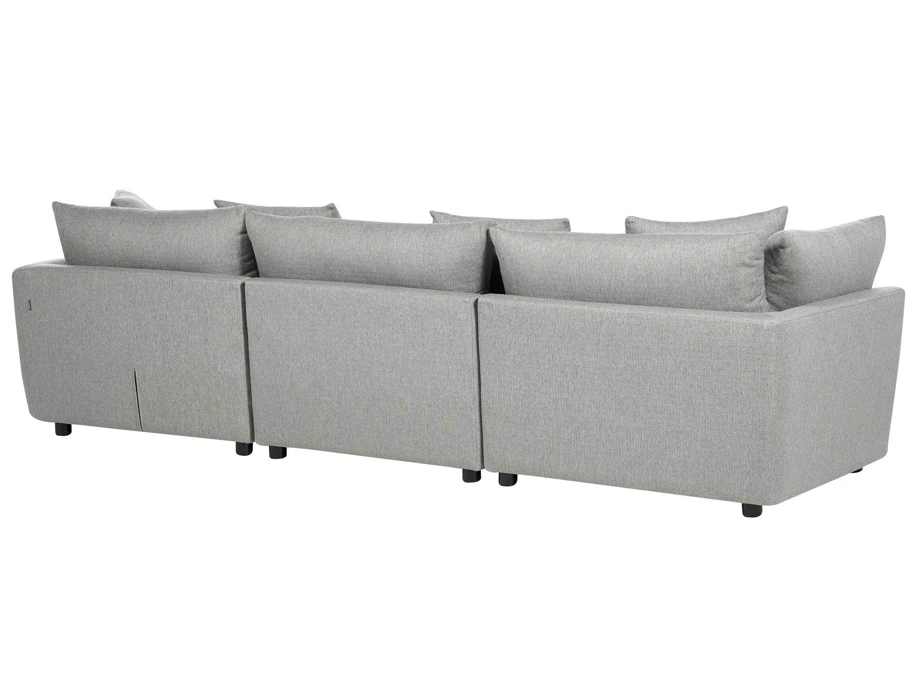 Sofa 3 Seater SIGTUNA Fabric Light Grey with Ottoman