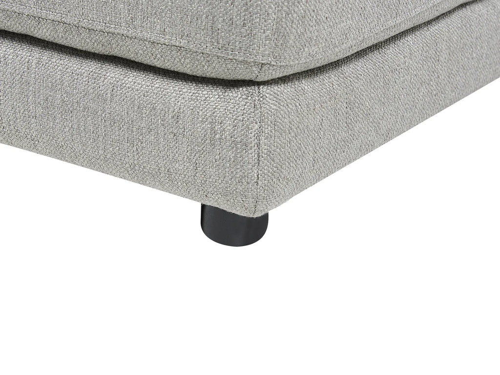 Ottoman SIGTUNA Fabric Light Grey