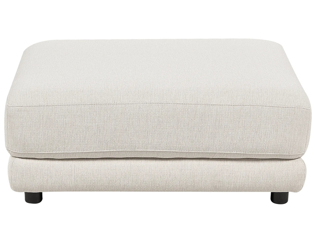 Sofa 3 Seater SIGTUNA Fabric Off-White with Ottoman