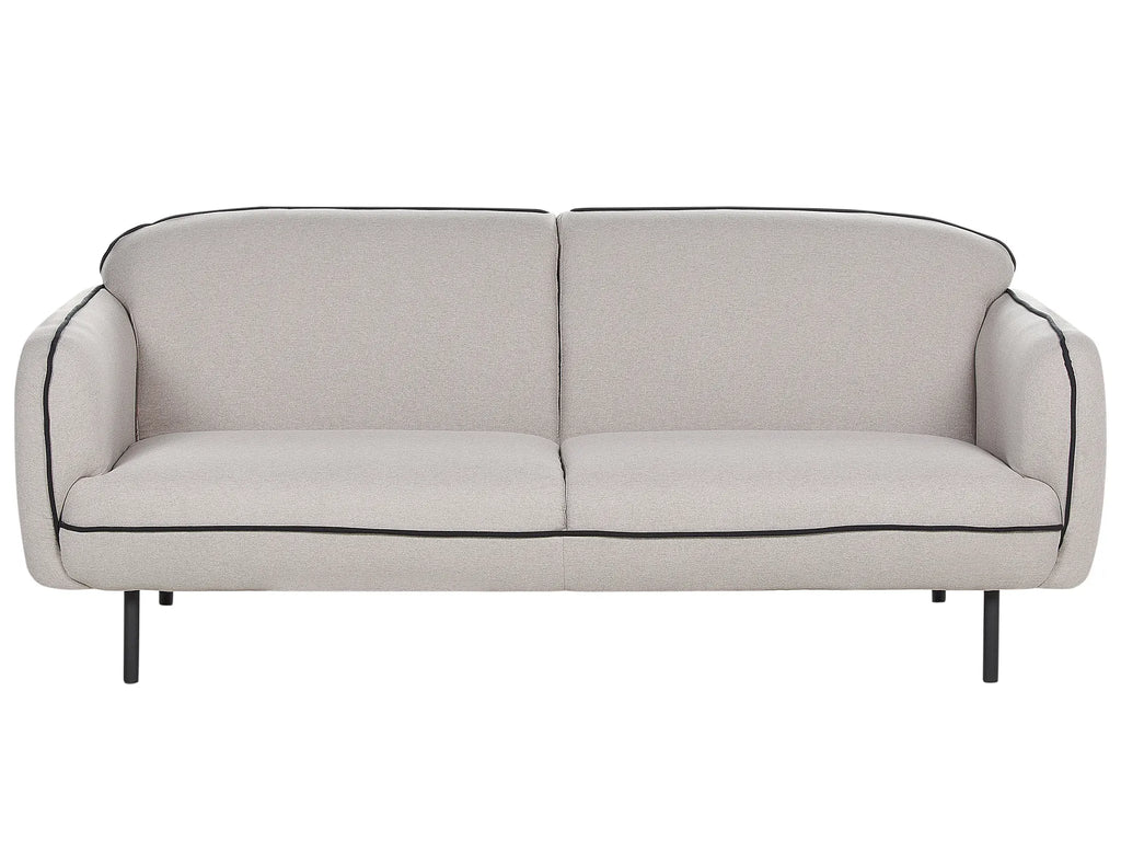 Sofa 3 Seater TONSBERG Fabric Light Grey with Ottoman
