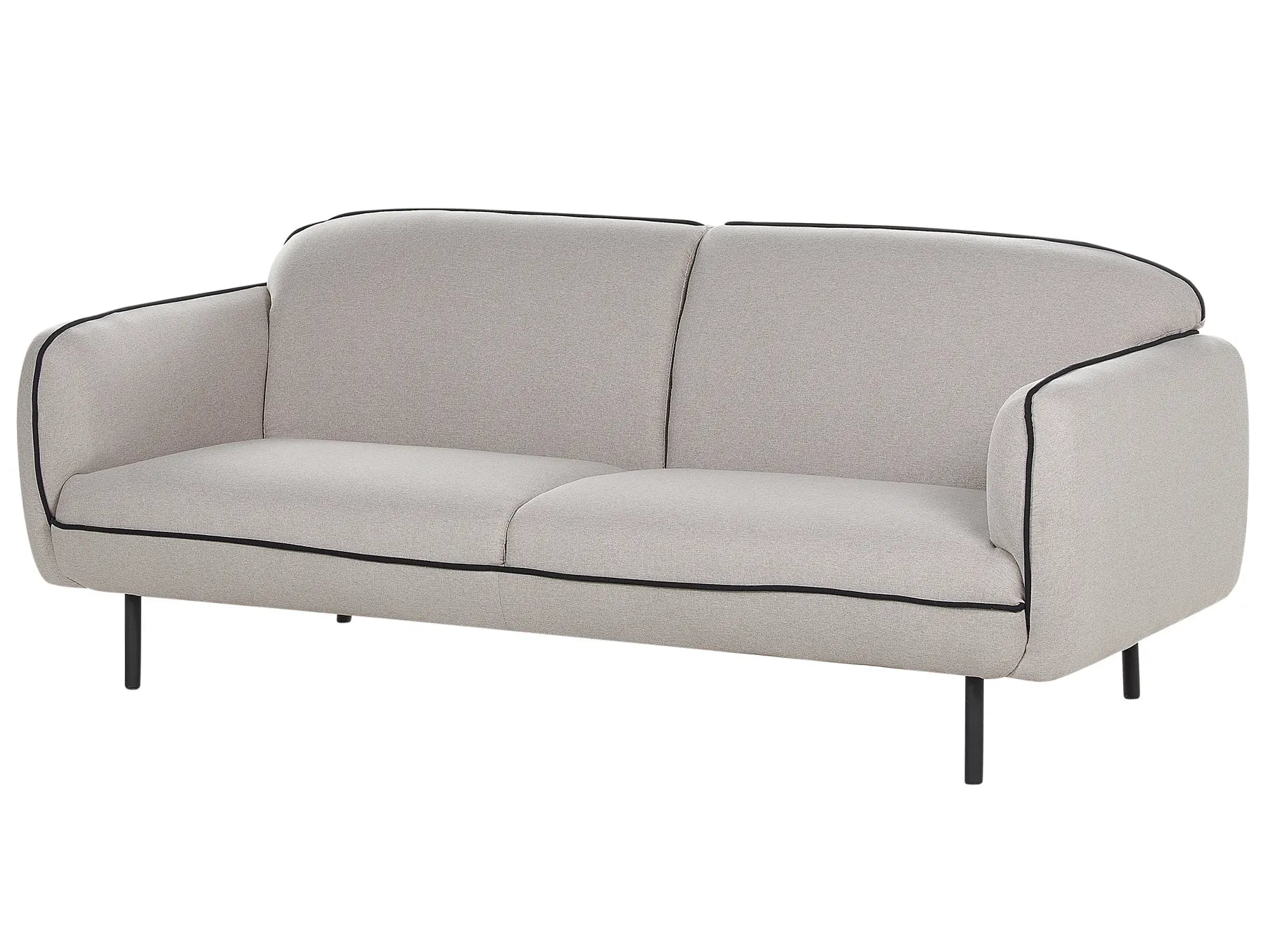 Sofa 3 Seater TONSBERG Fabric Light Grey with Ottoman