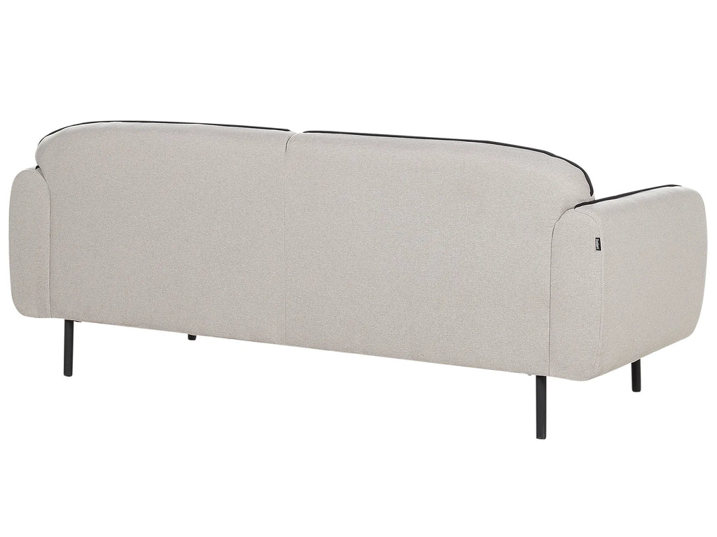 Sofa 3 Seater TONSBERG Fabric Light Grey with Ottoman