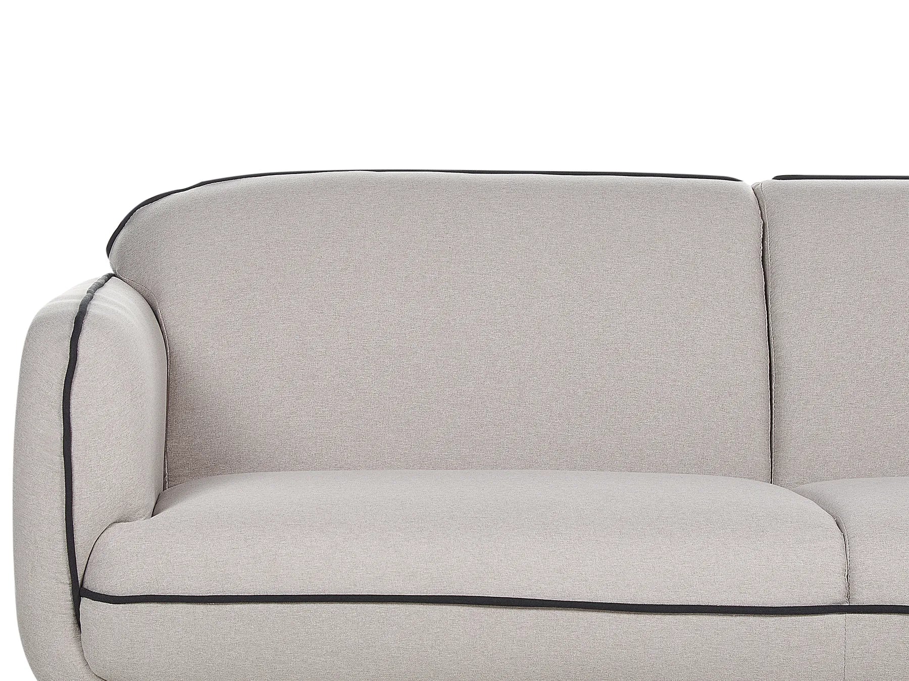 Sofa 3 Seater TONSBERG Fabric Light Grey with Ottoman